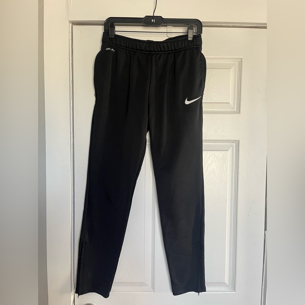 Nike Black Tapered Leg Zip Jogger